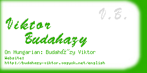 viktor budahazy business card